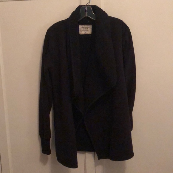 Abercrombie & Fitch Sweaters - black fleece jacket Abercrombie & Fitch Sweaters - black fleece jacket
